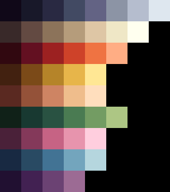 Master palette ramps